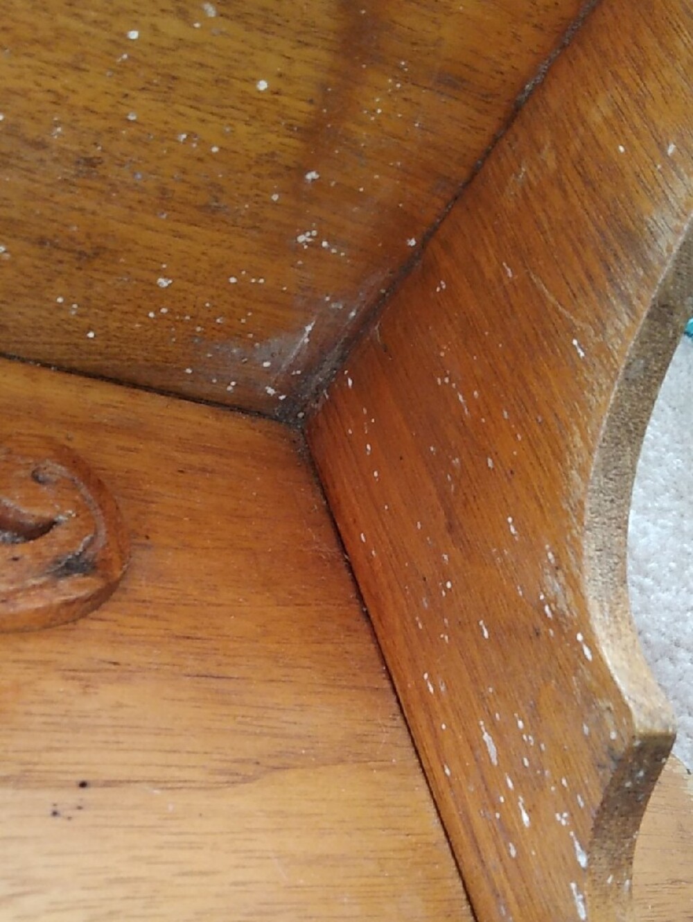 Decorative Carved Wood Wall Shelf - Natural Brown - Picture 13 of 16